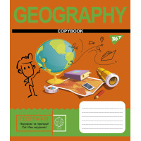 Тетрадь школьная для записей YES А5/48 кл. ГЕОГРАФИЯ (Cool school subjects) выб.гибрид.лак (765702)