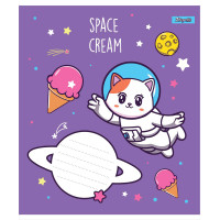 Тетрадь школьная А5/12 клітинка 1В Space friends (765749)