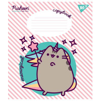 Тетрадь школьная А5/12 клетка YES Pusheen набор 25 шт. (766275)