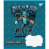 Зошит шкільний А5/12 клітинка Yes Minecraft набір 25 шт (767194)