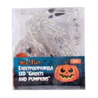Електрогірлянда Yes Fun Хелловін Ghosts and pumpkins 11фігурок 2м LEDна батарейках (801176)