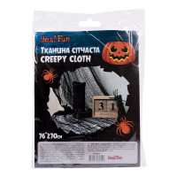 Тканина сітчаста Хелловін Yes Fun Creepy Cloth 76*270 мм чорна (973670)