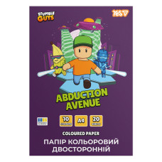 Папір кольоровий двосторонній Yes Stumble Guys 20 аркушів А4 скоба (955494)