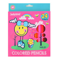 Олівці 24 кол. Smiley World(pink) код: 290466