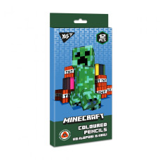 Олівці кольорові YES 12 кольорів Minecraft (290701)