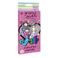 Карандаши цветные YES 12 цвета "Groovy Chick" код: 290592