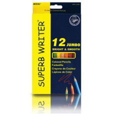 Набор цветных карандашей Jumbo с точилкой Superb Writer 12 цветов Marco (4400-12CB)