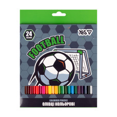 Олівці кольорові Yes Football 24 кольори (290785)