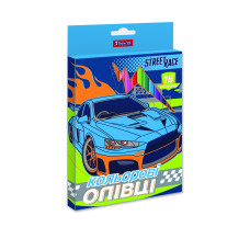 Карандаши 1 Вересня 18 цвета "Street race" пласт. корп. код: 290622
