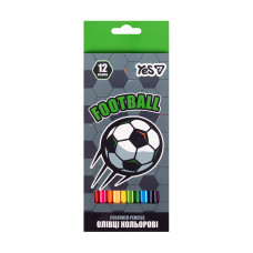 Олівці кольорові Yes Football 12 кольорів (290786)