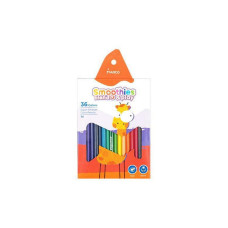 Набор цветных карандашей трёхгранные супермягкие Smoothies b&p 36 цветов Marco (2150-36CB)