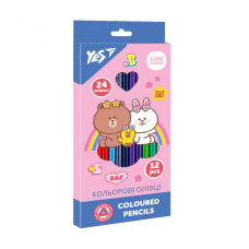 Олівці кольорові YES 12 кольорів Line Friends (290713)