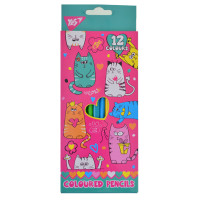Карандаши 12 цвета Lovely cats код: 290533