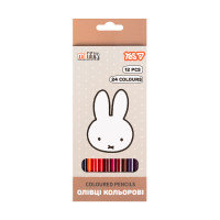 Олівці кольорові Yes Miffy 12 шт 24 кольори (290790)