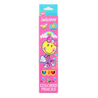 Карандаши 6 цвета Smiley World(pink) код: 290399