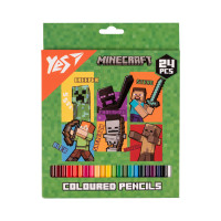 Олівці кольорові 24 кольорів Minecraft Heroes YES (290740)