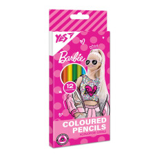 Карандаши цветные YES 12 цв Barbie (290656)