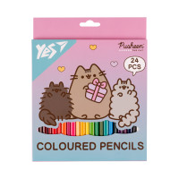 Карандаши цветные 24 цветов Pusheen Stormy and Pip YES (290741)