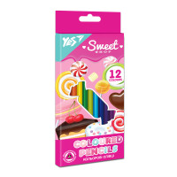Карандаши цветные YES 12 цв Sweet Cream (290663)