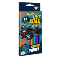 Олівці кольорові YES 12 цв. "Off Road" код: 290585
