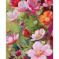Алмазная мозаика Летние цветы 40x50см на подрамнике Santi (954449)
