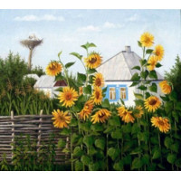 Алмазная мозаика Патриотическая Родной дом 30*40см с рамкой (Y0061)