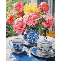 Картина за номерами Чаювання на веранді art_selena_ua Ідейка (KHO3258)