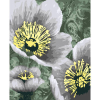 Картини за номерами "Квіти" (з золотою фарбою) 40*50см (PN3303)