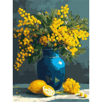 Картина за номерами Мімоза та лимони art_selena_ua 30х40 Ідейка (KHO3360)