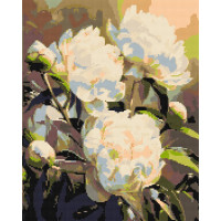 Алмазна мозаїка Гармонія півоній 40x50 см Оригамі (OD3533)