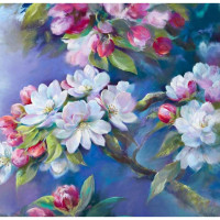 Алмазная мозаика Вишневое цветение 40*50 см Santi (954163)