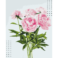 Картина по номерам Розовые пионы. Цветы 40*50 см Оригами 32380 (LW32380)