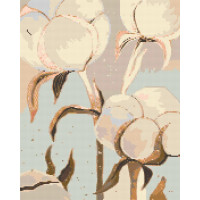 Алмазная мозаика Цветы хлопка 40х50 см Оригами (OD30440)