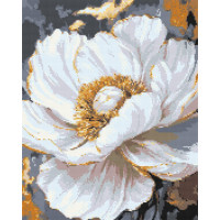 Алмазна мозаїка Біла півонія 40x50 см Оригамі (OD3429)