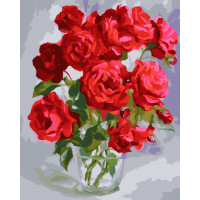 Картина за номерами SANTI Букет троянд 40x50 см (954730)