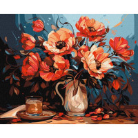 Картина за номерами Барвисті маки art_selena_ua 40х50 Ідейка (KHO5679)