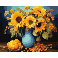 Картина за номерами Соняшникова гармонія art_selena_ua Ідейка (KHO3264)