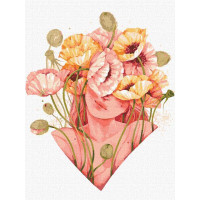 Картина по номерам Цветочное прикосновение ©lesya_nedzelska_art 30х40 Идейка (KHO2589)
