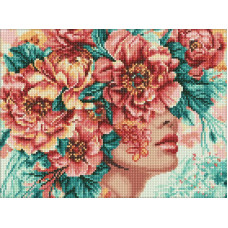 Алмазна мозаїка без підрамника Романтика квітів victoria_art_ 30х40 Ідейка (AMC20124)