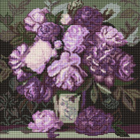 Алмазна мозаїка Мелодія пелюсткових барв art_selena_ua 40х40 Ідейка (AMO20038)