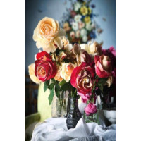 Алмазная мозаика Букет роз 30*40см с рамкой (Y0079)