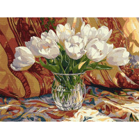 Картина за номерами Тюльпановий спокій art_selena_ua 30х40 Ідейка (KHO3313)
