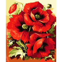 Картини за номерами "Яскраві маки" 40*50см (PNX6509)
