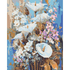 Алмазна мозаїка/вишивка Весняні кали 40*50 см Орігамі (OD3006-01)