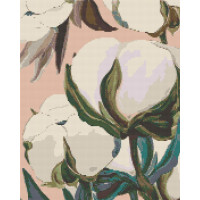 Алмазная мозаика Цветок хлопок 40*50 см Оригами (OD30230)