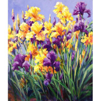 Алмазная мозаика Ирисы 40*50 см Santi (954164)