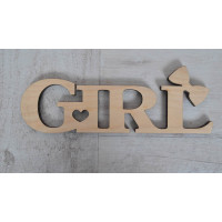 Напис з фанери 0 6 GIRL 23 * 8см (740275)