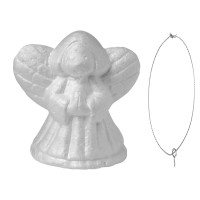 Пенопластовая заготовка Ангел 1 штука 10 см Santi (743126)