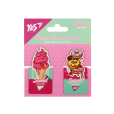 Закладки магнітні YES Sweet Cream, висікання, 2 шт (708401)