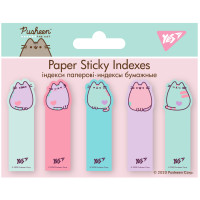 Индексы бумажные YES Pusheen 50x15мм 100 шт (5x20) (170252)